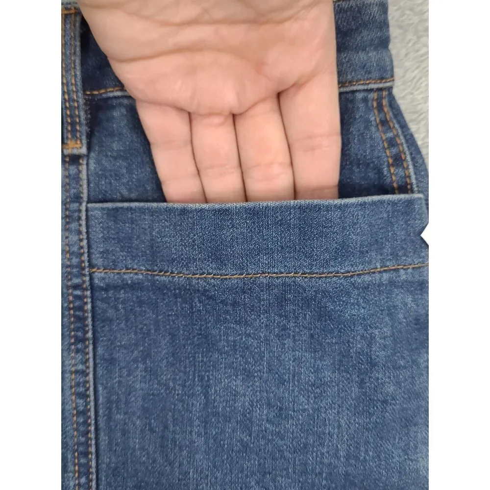 Old NAVY High-Waisted Utility Pocket‎ Jean Skirt for Women Sz 12 Blue